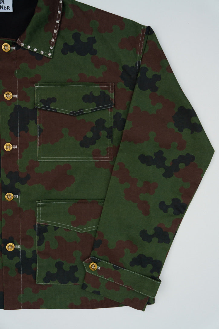 camo land industries　ジャケット　迷彩柄　M　P02-33 camo land industries ジャケット 迷彩柄 M P02-33 - メルカリ