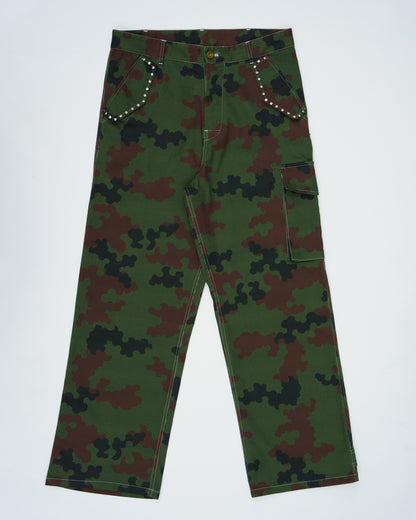 LN CLOUDY CAMO CARGO PANTS