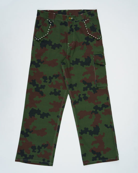 LN CLOUDY CAMO CARGO PANTS