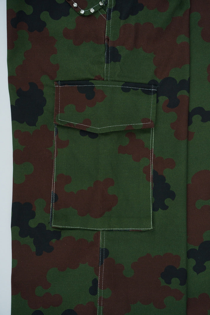 LN CLOUDY CAMO CARGO PANTS