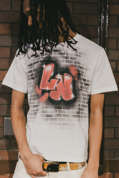 "LN AIRBRUSH TEE" Painted by Aiko